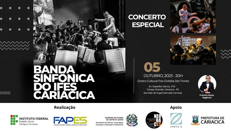 Banda Sinfônica do Ifes Campus Cariacica apresenta concerto 