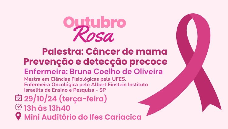 Palestra sobre Prevenção e Detecção Precoce do Câncer de Mama no Ifes Cariacica